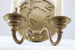 A Pair of Arts & Crafts Brass Wall Lights with Galleons in Sail - Thumbnail 10