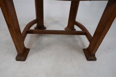Waring & Gillow. Ten Arts & Crafts Oak Tub Chairs with Shaped Solid Seats - Thumbnail 12