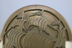 A Pair of Arts & Crafts Brass Wall Lights with Galleons in Sail - Thumbnail 13