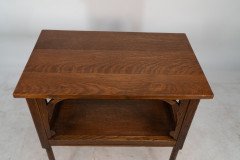 An identical pair of Arts & Crafts Oak sidetable - Thumbnail 19