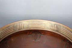 Carl Deffner. Early Secessionist Style Copper & Brass Punch Bowl & Lid - Thumbnail 14