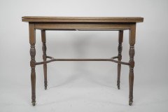 H. Batley Attributed, Collinson & Lock, Anglo-Japanese Fold Over Card Table - Thumbnail 2