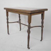 H. Batley Attributed, Collinson & Lock, an Anglo-Japanese Fold Over Card Table - Thumbnail 3