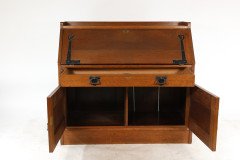 Leonard Wyburd for Liberty & Co., A Good Quality Liberty & Co., Oak Bureau - Thumbnail 2