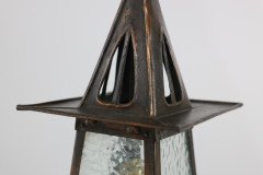 Glasgow School Anodised Copper Ceiling Light with Inverted Split-Heart Cut-Outs - Thumbnail 7