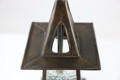 Glasgow School Anodised Copper Ceiling Light with Inverted Split-Heart Cut-Outs - Thumbnail 8