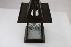 Glasgow School Anodised Copper Ceiling Light with Inverted Split-Heart Cut-Outs - Thumbnail 10