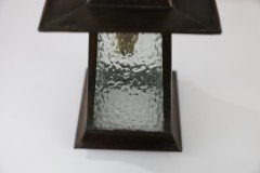 Glasgow School Anodised Copper Ceiling Light with Inverted Split-Heart Cut-Outs - Thumbnail 11