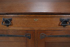 Leonard Wyburd for Liberty & Co., A Good Quality Liberty & Co., Oak Bureau - Thumbnail 17