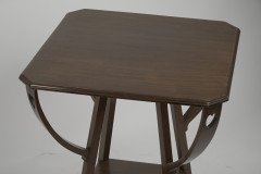 Liberty & Co., a Fine Arts & Crafts Mahogany Side Table with Pierced Heart Details - Thumbnail 5