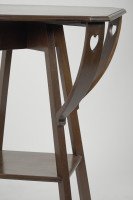Liberty & Co., Arts & Crafts Mahogany Side Table with Pierced Heart Details - Thumbnail 8