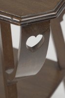 Liberty & Co., Arts & Crafts Mahogany Side Table with Pierced Heart Details - Thumbnail 12