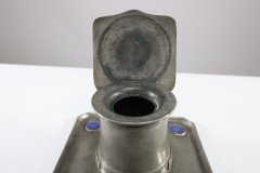 Liberty & Co., Arts & Crafts Pewter Inkwell with Violet Enamel Decoration - Thumbnail 11