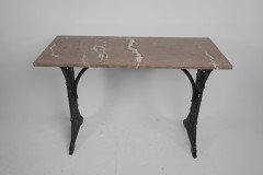 Pair Aesthetic Movement Cast Iron Garden Tables in The Manner of Thomas Jeckyll - Thumbnail 1