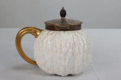 Christopher Dresser, attributed. Three-Piece Tea Set Made by Coalport for Hukin & Heath - Thumbnail 2
