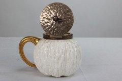 Christopher Dresser, attributed. Three-Piece Tea Set Made by Coalport for Hukin & Heath - Thumbnail 3