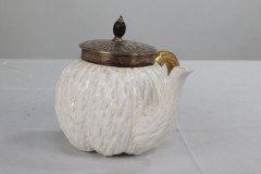 Christopher Dresser, attributed. Three-Piece Tea Set Made by Coalport for Hukin & Heath - Thumbnail 6