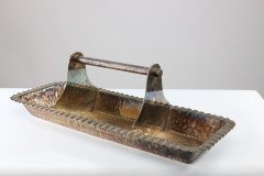 Hukin & Heath, Aesthetic Movement Oblong Electro-Plated Serving Tray - Thumbnail 2