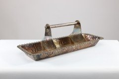Hukin & Heath, Aesthetic Movement Oblong Electro-Plated Serving Tray - Thumbnail 6