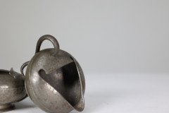 Liberty & Co., English Pewter 0966 Arts & Crafts Pewter Milk and Sugar Bowl - Thumbnail 7