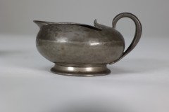 Liberty & Co., An English Pewter 0966 Arts & Crafts Milk & Sugar Bowl - Thumbnail 8