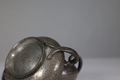 Liberty & Co., An English Pewter 0966 Arts & Crafts Milk & Sugar Bowl - Thumbnail 10