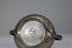 Liberty & Co., English Pewter 0966 Arts & Crafts Pewter Milk and Sugar Bowl - Thumbnail 11