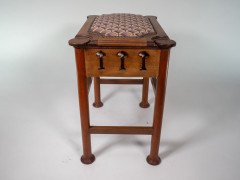 Liberty & Co., attributed. A Glasgow School Walnut Piano Stool with Storage Under the Seat - Thumbnail 7