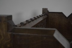 Pugin, Gothic Revival Bookcase with Carved Florets, acorns & Oak Leaf Decoration - Thumbnail 11