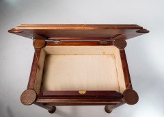 Liberty & Co., attributed. A Glasgow School Walnut Piano Stool with Storage Under the Seat - Thumbnail 21