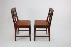 Pair of Vienna Secession Oak Side Chairs with Ebonised Spindles c.1900 - Thumbnail 2