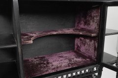 Charles Edward Horton for Lamb of Manchester. Anglo-Japanese Ebonised & Coromandel Side Cabinet - Thumbnail 9