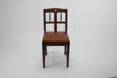 Pair of Vienna Secession Oak Side Chairs with Ebonised Spindles c.1900 - Thumbnail 11