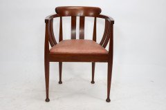 William Birch, probably. An Arts & Crafts Walnut Armchair - Thumbnail 2