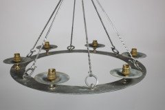 Arts & Crafts, Cotswold School. Hand Wrought Spherical Chandelier - Thumbnail 2