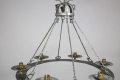 Arts & Crafts, Cotswold School. Hand Wrought Spherical Chandelier - Thumbnail 3