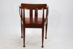 William Birch, probably. An Arts & Crafts Walnut Armchair - Thumbnail 4