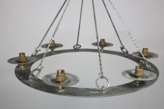 Arts & Crafts, Cotswold School. Hand Wrought Spherical Chandelier - Thumbnail 4