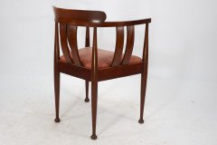 William Birch, probably. An Arts & Crafts Walnut Armchair - Thumbnail 5