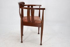William Birch, probably. An Arts & Crafts Walnut Armchair - Thumbnail 6