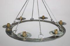 Arts & Crafts, Cotswold School. Hand Wrought Spherical Chandelier - Thumbnail 5