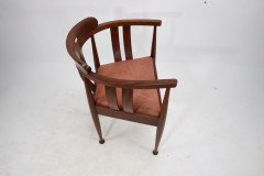 William Birch, probably. An Arts & Crafts Walnut Armchair - Thumbnail 7