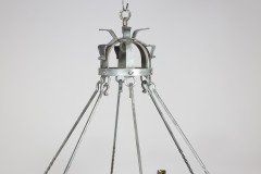 Arts & Crafts, Cotswold School. Hand Wrought Spherical Chandelier - Thumbnail 6