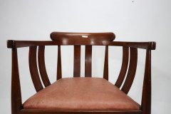 William Birch (probably). An Arts & Crafts Walnut Armchair - Thumbnail 8