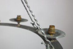 Arts & Crafts, Cotswold School. Hand Wrought Spherical Chandelier - Thumbnail 12