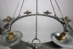 Arts & Crafts, Cotswold School. Hand Wrought Spherical Chandelier - Thumbnail 15