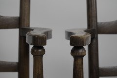 Morris & Co. A Rare Pair of Arts & Crafts Ladder Back Rush Seat Armchairs. - Thumbnail 6