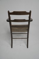 Morris & Co. A Rare Pair of Arts & Crafts Ladder Back Rush Seat Armchairs. - Thumbnail 11