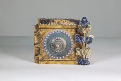 Royal Doulton. Aesthetic Movement Three-Section Salt Glaze Window Sill Planter - Thumbnail 3