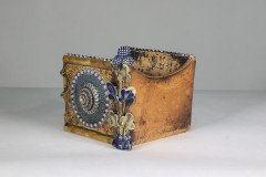 Royal Doulton. Aesthetic Movement Three-Section Salt Glaze Window Sill Planter - Thumbnail 4